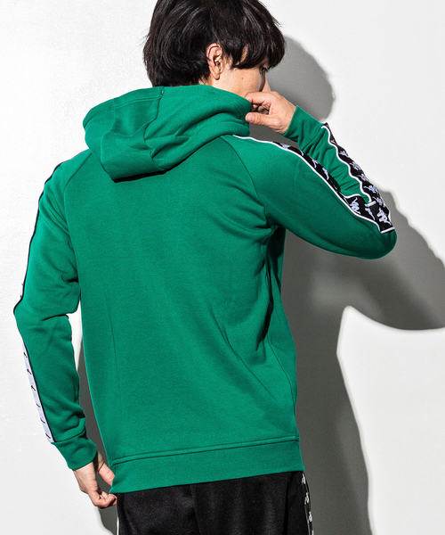 Kappa（カッパ）の「Kappa(カッパ)BANDA OMINI ロゴラインパーカー（パーカー・メンズ・パープル/レッド/ホワイト/ダークグリーン・M/L/S/XL）」の18枚目の写真