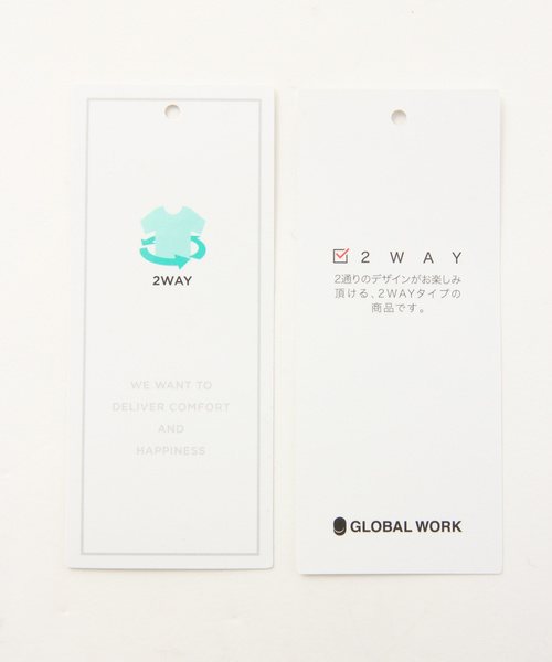 GLOBAL WORK(グローバルワーク)の「2WAYプチエリブラウス/長袖/844892(シャツ/ブラウス・レディース・ホワイト/ブラック・MEDIUM/LARGE)」の9枚目の写真