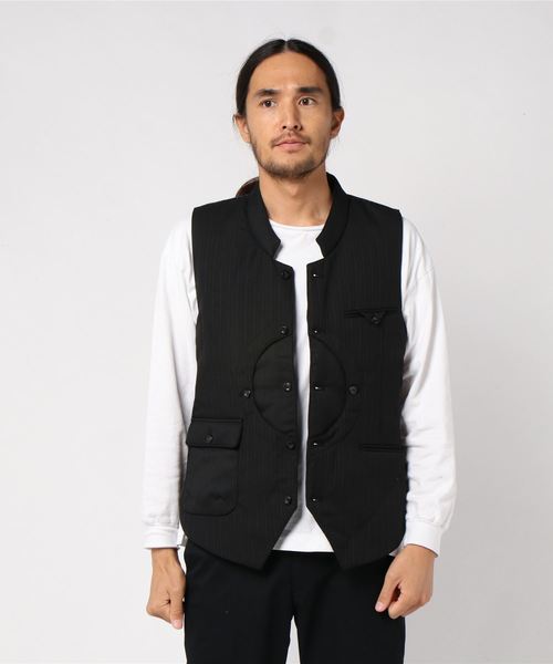 C DIEM(カルペディエム)の「C DIEM(カルペディエム)ストライプベスト(ベスト・メンズ・グレー/ブラック・S/M)」の7枚目の写真