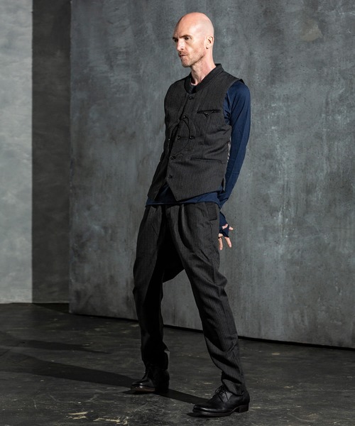 C DIEM(カルペディエム)の「C DIEM(カルペディエム)ストライプベスト(ベスト・メンズ・グレー/ブラック・S/M)」の14枚目の写真