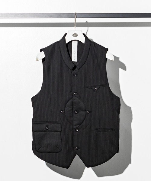 C DIEM(カルペディエム)の「C DIEM(カルペディエム)ストライプベスト(ベスト・メンズ・グレー/ブラック・S/M)」の9枚目の写真