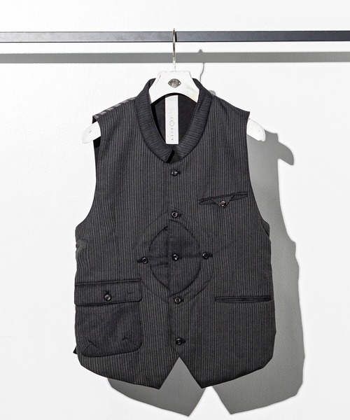 C DIEM(カルペディエム)の「C DIEM(カルペディエム)ストライプベスト(ベスト・メンズ・グレー/ブラック・S/M)」の10枚目の写真