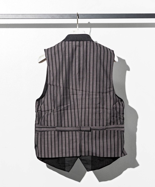 C DIEM(カルペディエム)の「C DIEM(カルペディエム)ストライプベスト(ベスト・メンズ・グレー/ブラック・S/M)」の8枚目の写真