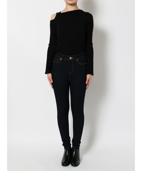 EMODA（エモダ）の「【ELDER】NUDEジャストウエストデニム（デニムパンツ・レディース・ブラック/インディゴブルー/その他1・SMALL/MEDIUM/X-SMALL）」の5枚目の写真