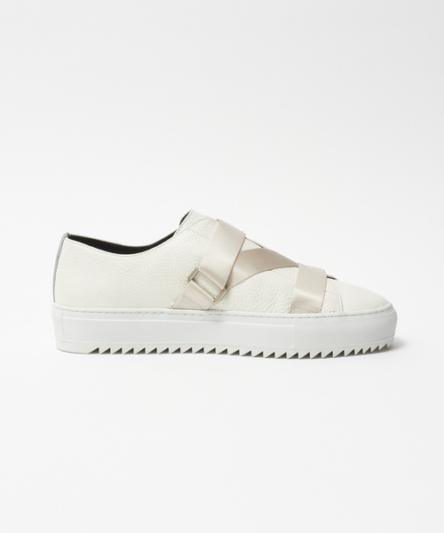 alfredoBANNISTER（アルフレッドバニスター）の「ダブル ベルト スニーカー（スニーカー・メンズ・ホワイト/ブラック・44/40/41/42/43）」の6枚目の写真