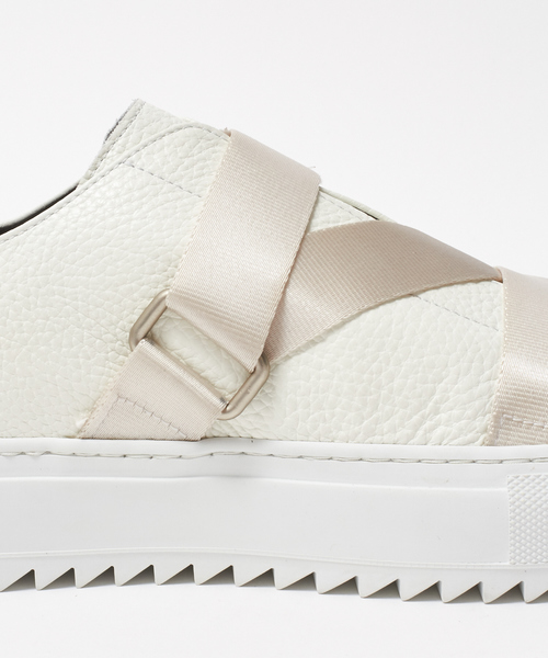 alfredoBANNISTER（アルフレッドバニスター）の「ダブル ベルト スニーカー（スニーカー・メンズ・ホワイト/ブラック・44/40/41/42/43）」の7枚目の写真