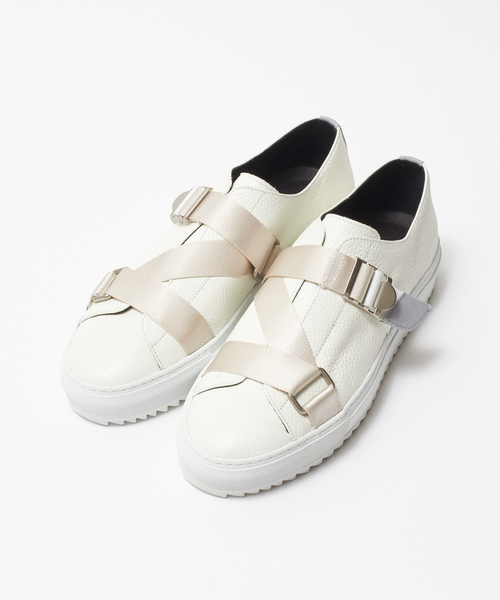 alfredoBANNISTER（アルフレッドバニスター）の「ダブル ベルト スニーカー（スニーカー・メンズ・ホワイト/ブラック・44/40/41/42/43）」の16枚目の写真