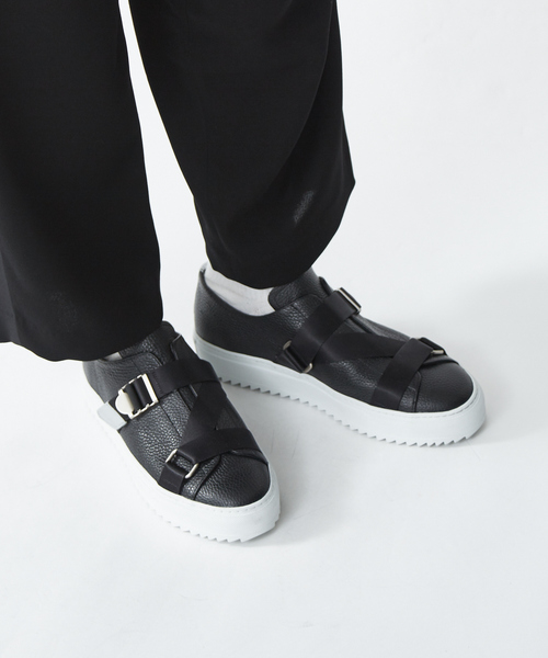 alfredoBANNISTER（アルフレッドバニスター）の「ダブル ベルト スニーカー（スニーカー・メンズ・ホワイト/ブラック・44/40/41/42/43）」の18枚目の写真