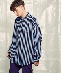 MAISON SPECIAL | 《ユニセックスアイテム》【SPECIAL FACTORY コラボ】マルチファブリックプライムオーバースタンドカラーシャツ 【MAISON SPECIAL/メゾンスペシャル】(シャツ/ブラウス)