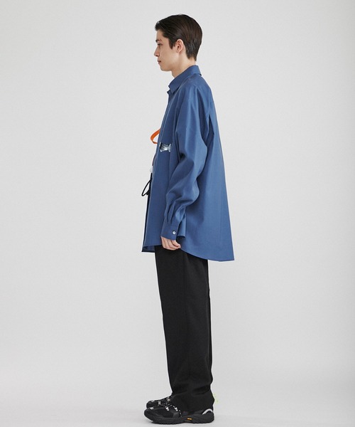 Name.（ネーム）の「【Name.】オフスケールウールオーバーサイズビッグシャツ/NMSH-20SS-003（シャツ/ブラウス・メンズ・ブラック/ブルー・1/0/2）」の14枚目の写真
