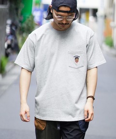 SMILE刺繍 P付きTEE