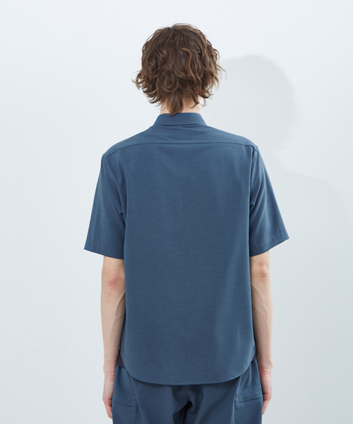 ABAHOUSE(アバハウス)の「【セットアップ対応】リネンライク ストレッチ ウェザー シャツ(シャツ/ブラウス・メンズ・ブラック/カーキ/ブルー系その他・44/46/48)」の7枚目の写真
