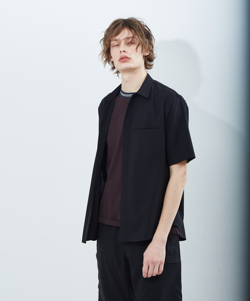 ABAHOUSE(アバハウス)の「【セットアップ対応】リネンライク ストレッチ ウェザー シャツ(シャツ/ブラウス・メンズ・ブラック/カーキ/ブルー系その他・44/46/48)」の19枚目の写真