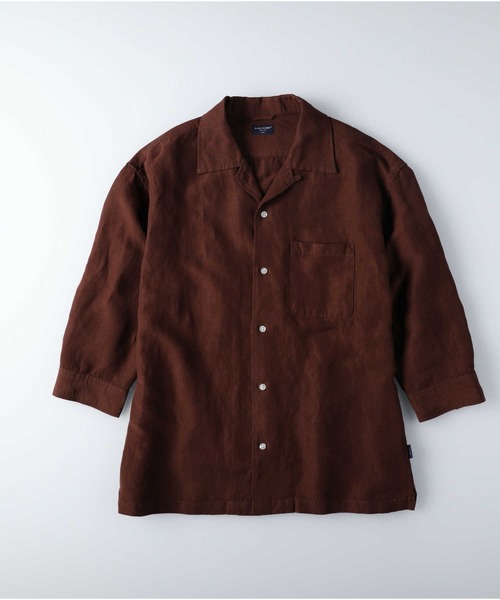り*)様 BACK NAMBER バックナンバーミックスオープンカラーシャツ　オ ウールミックスオープンカラーシャツ(S ブラック): トップス