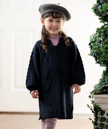 Catherine Cottage（キャサリンコテージ）の「キーネックケーブルニットワンピース（ワンピース・キッズ）」