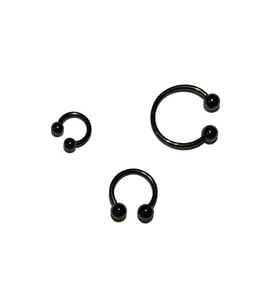 MORPH(モルフ)の「MORPH モルフ CCB ボディーピアス 14ゲージ 8mm~16mm(ピアス(片耳用)・メンズ・ブラック・6/8/10/16/12/14)」の1枚目の写真
