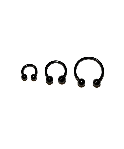 MORPH(モルフ)の「MORPH モルフ CCB ボディーピアス 14ゲージ 8mm~16mm(ピアス(片耳用)・メンズ・ブラック・6/8/10/16/12/14)」の2枚目の写真