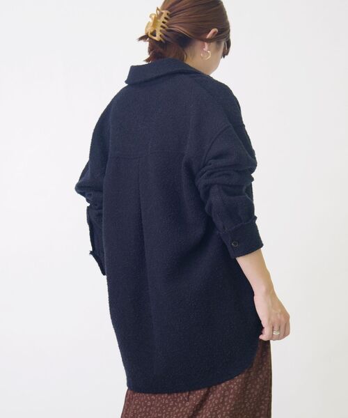 SHIPS(シップス)の「ヘリンボーンシャケット◇(その他アウター・レディース・ベージュ/ネイビー・ONE SIZE)」の9枚目の写真