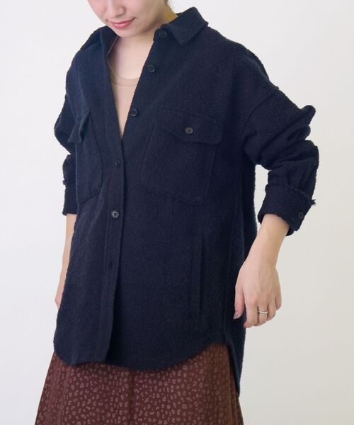 SHIPS(シップス)の「ヘリンボーンシャケット◇(その他アウター・レディース・ベージュ/ネイビー・ONE SIZE)」の11枚目の写真