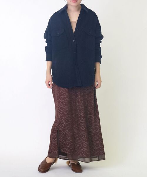 SHIPS(シップス)の「ヘリンボーンシャケット◇(その他アウター・レディース・ベージュ/ネイビー・ONE SIZE)」の12枚目の写真