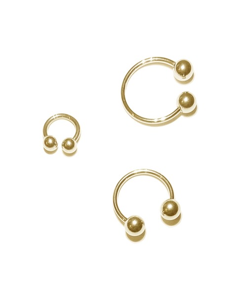 MORPH(モルフ)の「MORPH モルフ CCB ボディーピアス 18ゲージ 6mm~12mm(ピアス(片耳用)・メンズ・ゴールド・6/8/10/12)」の2枚目の写真