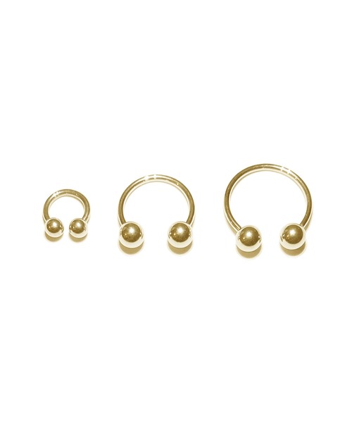 MORPH(モルフ)の「MORPH モルフ CCB ボディーピアス 18ゲージ 6mm~12mm(ピアス(片耳用)・メンズ・ゴールド・6/8/10/12)」の3枚目の写真