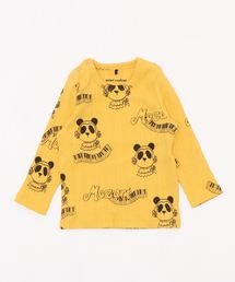 Mini Rodini | mini rodini / モーツァルト パンダ リブ ロングTシャツ(Tシャツ/カットソー)
