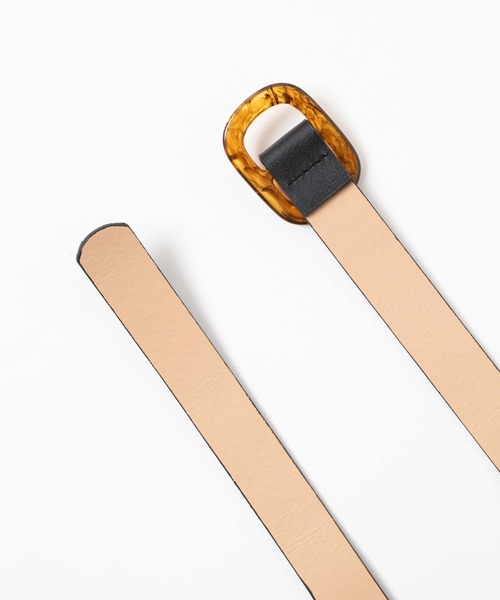 WEGO（ウィゴー）の「WEGO/べっ甲バックルベルト（ベルト・レディース・ブラック/オフホワイト/その他1・FREE）」の8枚目の写真