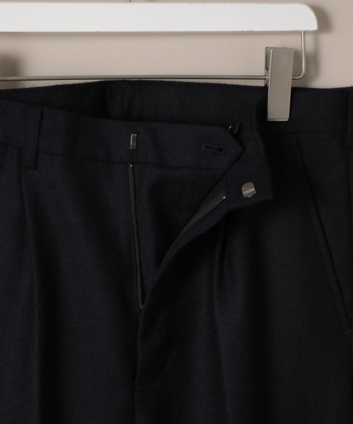 ADAM ET ROPE'(アダムエロペ)の「【BISHU】フランネルスラックス(スラックス・メンズ・ネイビー/カーキ・S/M/L)」の4枚目の写真