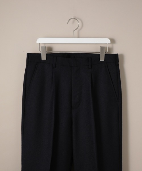 ADAM ET ROPE'(アダムエロペ)の「【BISHU】フランネルスラックス(スラックス・メンズ・ネイビー/カーキ・S/M/L)」の3枚目の写真