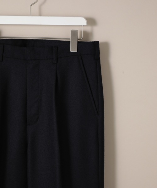 ADAM ET ROPE'(アダムエロペ)の「【BISHU】フランネルスラックス(スラックス・メンズ・ネイビー/カーキ・S/M/L)」の5枚目の写真