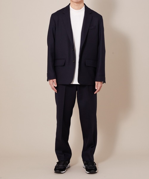 ADAM ET ROPE'(アダムエロペ)の「【BISHU】フランネルスラックス(スラックス・メンズ・ネイビー/カーキ・S/M/L)」の11枚目の写真