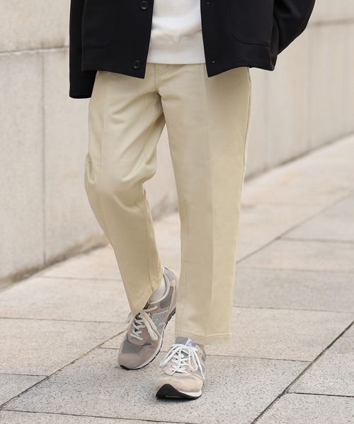 Beauty&Habit(ビューティアンドハビット)の「【Beauty&Habit】センタープレスアンクル丈テーパードチノパンツ(チノパンツ・メンズ・ブラック/ベージュ/カーキ・M/L)」の16枚目の写真