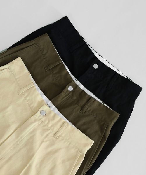 Beauty&Habit(ビューティアンドハビット)の「【Beauty&Habit】センタープレスアンクル丈テーパードチノパンツ(チノパンツ・メンズ・ブラック/ベージュ/カーキ・M/L)」の12枚目の写真