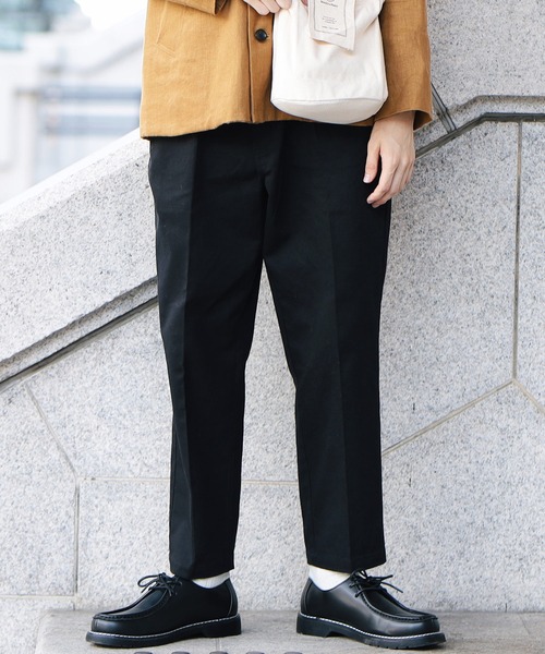 Beauty&Habit(ビューティアンドハビット)の「【Beauty&Habit】センタープレスアンクル丈テーパードチノパンツ(チノパンツ・メンズ・ブラック/ベージュ/カーキ・M/L)」の21枚目の写真