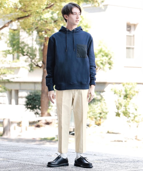 Beauty&Habit(ビューティアンドハビット)の「【Beauty&Habit】センタープレスアンクル丈テーパードチノパンツ(チノパンツ・メンズ・ブラック/ベージュ/カーキ・M/L)」の13枚目の写真