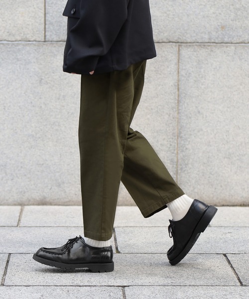 Beauty&Habit(ビューティアンドハビット)の「【Beauty&Habit】センタープレスアンクル丈テーパードチノパンツ(チノパンツ・メンズ・ブラック/ベージュ/カーキ・M/L)」の9枚目の写真