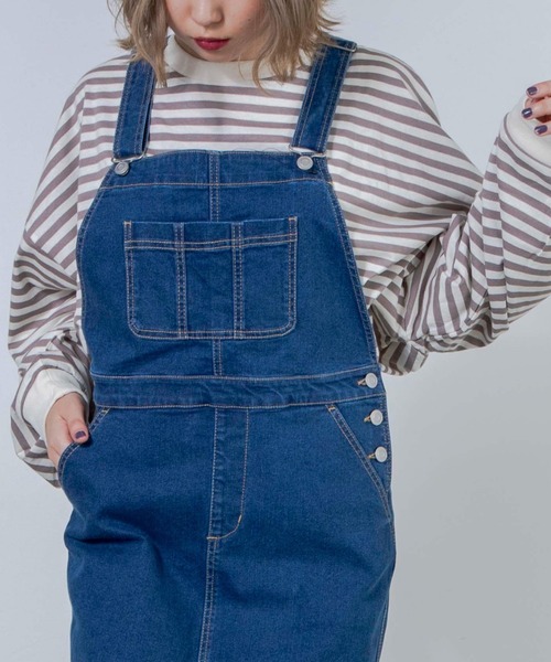 WEGO（ウィゴー）の「WEGO/だぼそでボーダーTシャツ（Tシャツ/カットソー・レディース・グリーン系その他5/ベージュ系その他5/ブラック系その他5・FREE）」の3枚目の写真