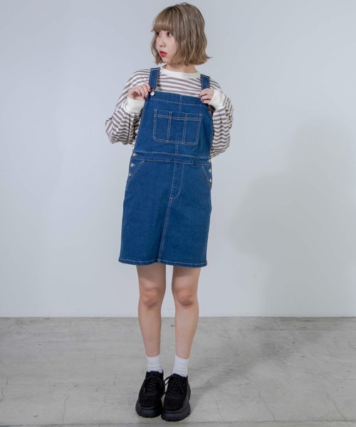 WEGO（ウィゴー）の「WEGO/だぼそでボーダーTシャツ（Tシャツ/カットソー・レディース・グリーン系その他5/ベージュ系その他5/ブラック系その他5・FREE）」の10枚目の写真