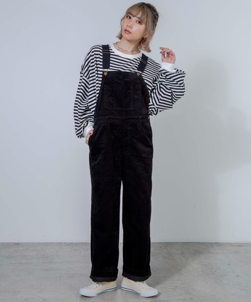 WEGO（ウィゴー）の「WEGO/だぼそでボーダーTシャツ（Tシャツ/カットソー・レディース・グリーン系その他5/ベージュ系その他5/ブラック系その他5・FREE）」の7枚目の写真