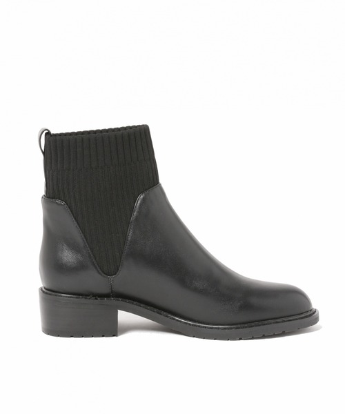 LEPSIM（レプシィム）の「ソックスショートブーツ　921386（ブーツ・レディース・ブラック/グレイッシュベージュ・SMALL/MEDIUM/LARGE）」の5枚目の写真