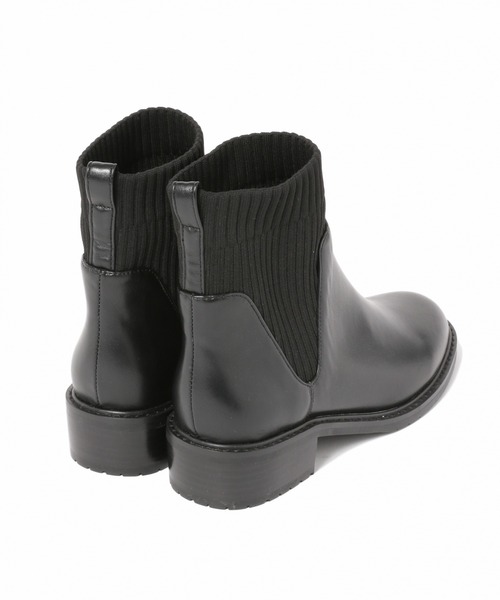 LEPSIM（レプシィム）の「ソックスショートブーツ　921386（ブーツ・レディース・ブラック/グレイッシュベージュ・SMALL/MEDIUM/LARGE）」の6枚目の写真