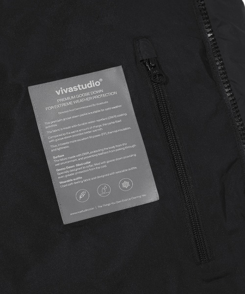 VIVASTUDIO（ビバスタジオ）の「GOOSE DOWN MIDDLE LENGTH PARKA