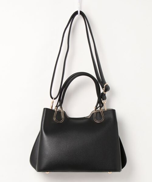 VitaFelice(ヴィータフェリーチェ)の「2wayハンドバッグ トートバッグ(トートバッグ・レディース・グリーン系その他/ベージュ系その他/ブラック/オフホワイト/スモークピンク・FREE)」の7枚目の写真