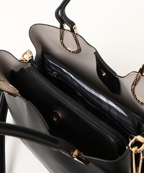 VitaFelice(ヴィータフェリーチェ)の「2wayハンドバッグ トートバッグ(トートバッグ・レディース・グリーン系その他/ベージュ系その他/ブラック/オフホワイト/スモークピンク・FREE)」の6枚目の写真