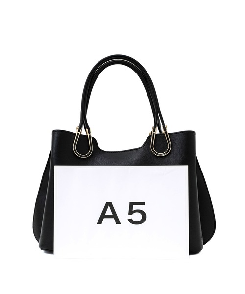 VitaFelice(ヴィータフェリーチェ)の「2wayハンドバッグ トートバッグ(トートバッグ・レディース・グリーン系その他/ベージュ系その他/ブラック/オフホワイト/スモークピンク・FREE)」の16枚目の写真