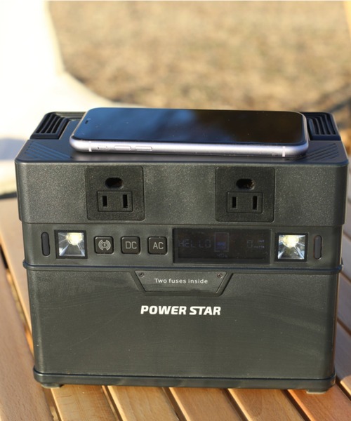 POWER STAR(パワースター)の「300W 持ち運べるポータブル電源(アウトドアグッズ)」|ブラック