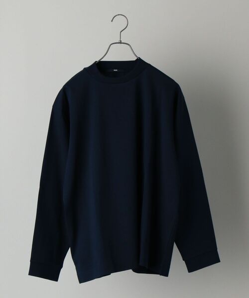 SHIPS(シップス)の「【WEB限定】SHIPS: 形態安定 防シワ加工 テレワーク ビズ リラックスフィット クルーネック Tシャツ (ロンT)(Tシャツ/カットソー・メンズ・ホワイト/チャコールグレー/ネイビー/ブルー・SMALL/MEDIUM/LARGE/X-LARGE/XX-LARGE)」の3枚目の写真