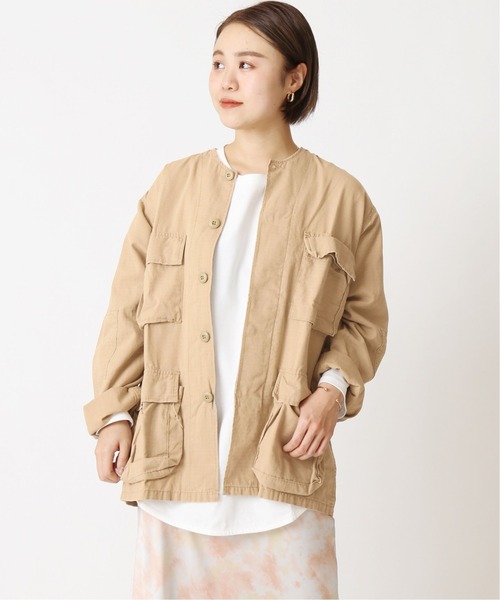U By Spick Span ユーバイスピックアンドスパン の Rothco ロスコ ミリタリークルーネックジャケット ノーカラージャケット Wear