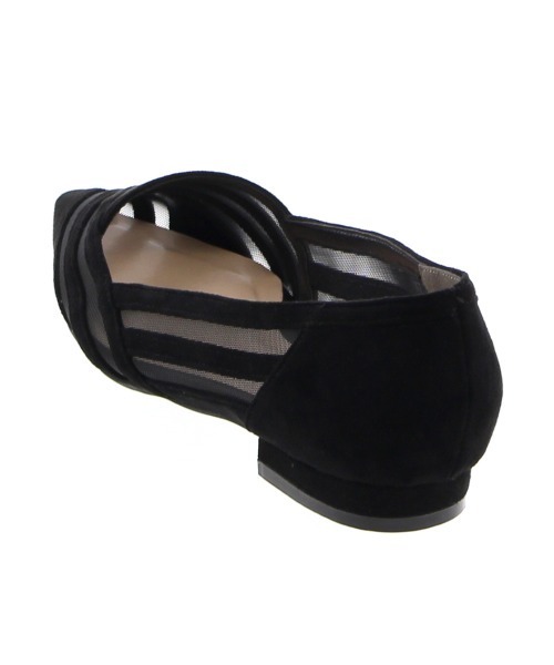 JELLY BEANS(ジェリービーンズ)の「シアーコンビフラットパンプス(204-32633)JELLY BEANS(ジェリービーンズ)(パンプス・レディース・ブラック/ベージュ/イエロー・23/24/22.5/24.5/23.5)」の6枚目の写真